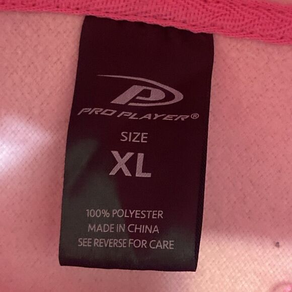 Pro player Hoodie Women Size XL Pink Top Zip Up - Picture 3 of 7